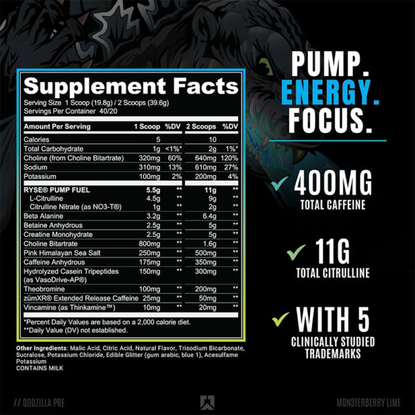 RYSE Godzilla Pre Workout - Image 2