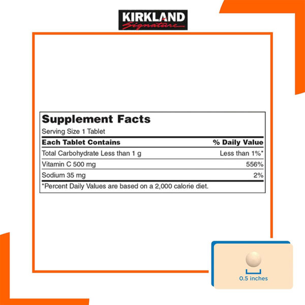 Kirkland Vitamin C 500MG - Image 2