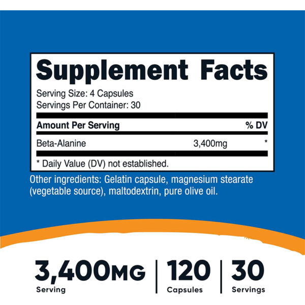 Nutricost Beta-Alanine Capsules - Image 2