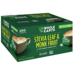 WHOLE EARTH Stevia & Monk Fruit Plant, 400 Packets