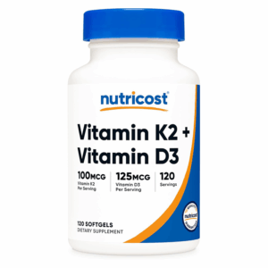 Nutricost Vitamin K2 + Vitamin D3