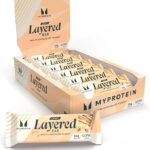 Myprotein Crispy Layered Protein Bars 12 x 58g White Chocolate Peanut