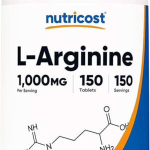 Nutricost L-Arginine 1000mg, Amino Acid Tablets (150 Tablets)